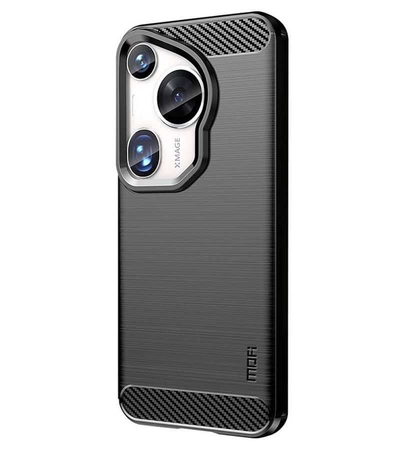 Противоударен Калъф за Huawei Pura 70 Ultra, Premium Carbon Case, Черен (11)