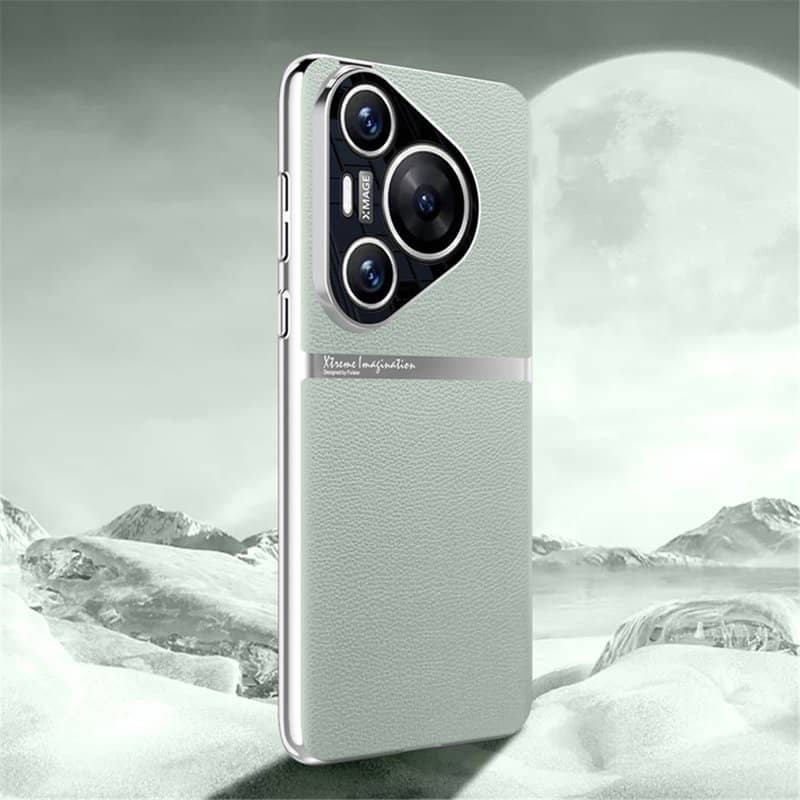 Кожен Калъф за Huawei Pura 70 Pro, GKK Leather Case, Зелен (3)