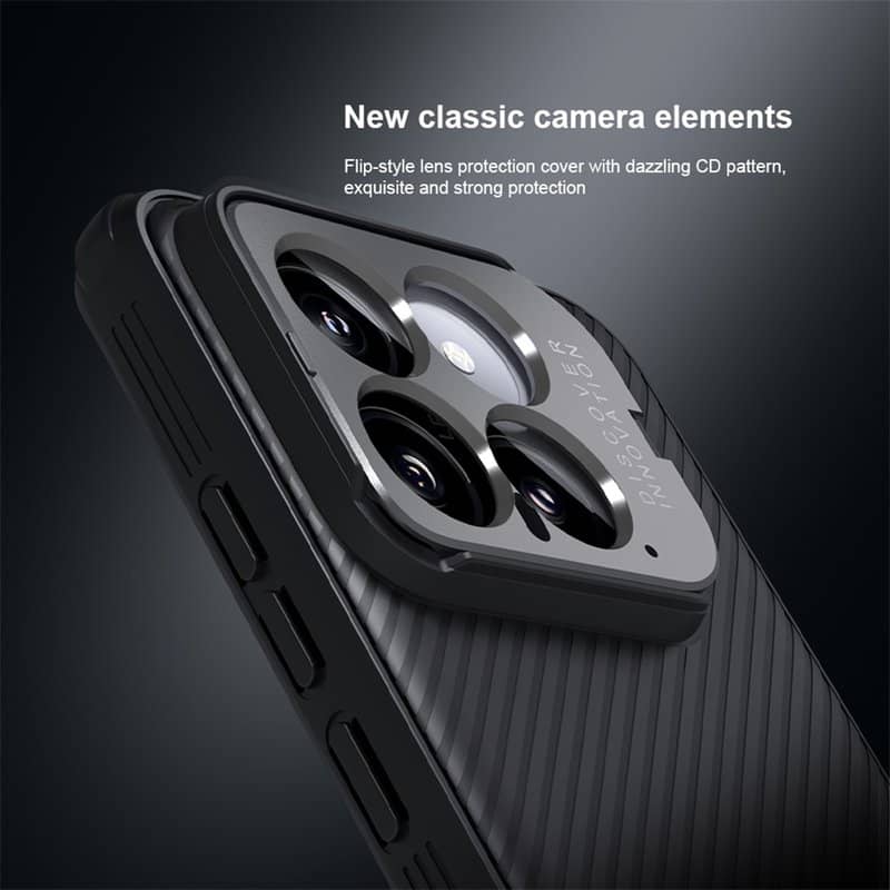 Калъф с Поставка за Xiaomi 14, Nillkin Metal CamShield Prop Case, Черен (11)