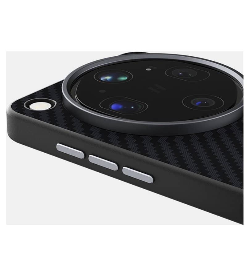 Magsafe Калъф за Oppo Find X9 Ultra, GKK Carbon Desigh Case, Черен (6)