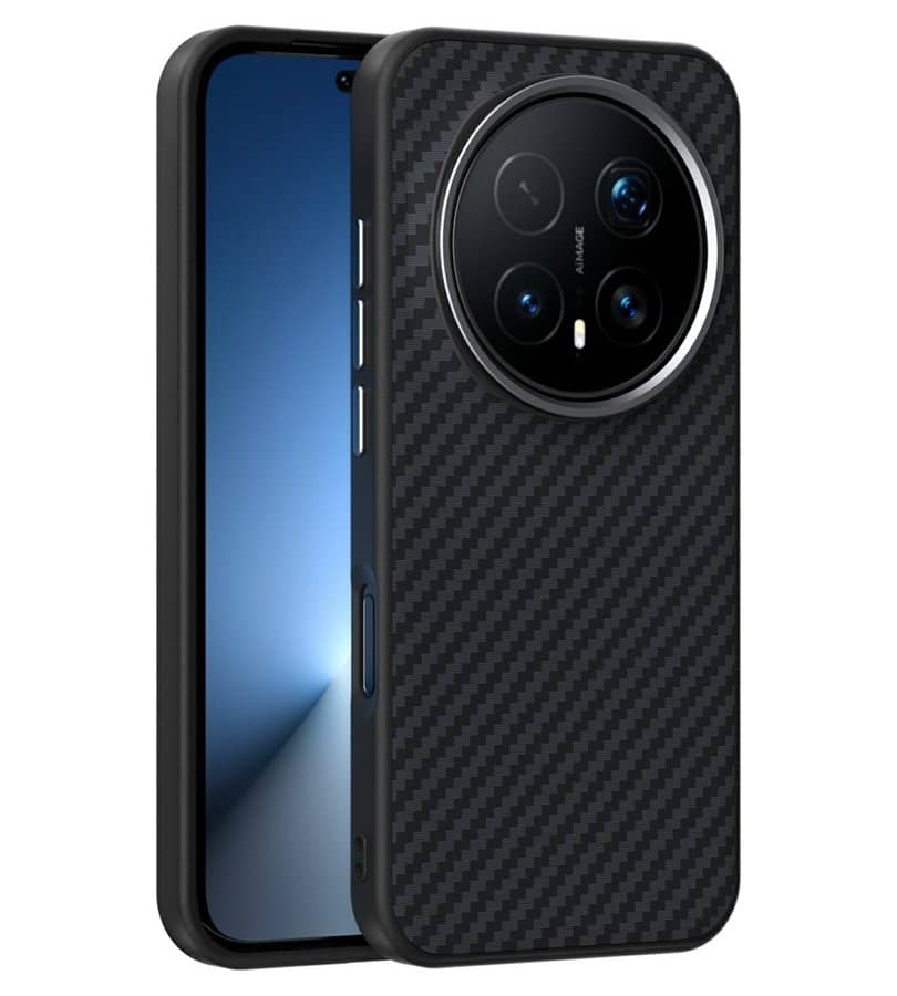 Magsafe Калъф за Honor Magic 8 Pro, Carbon Desigh Case, Черен