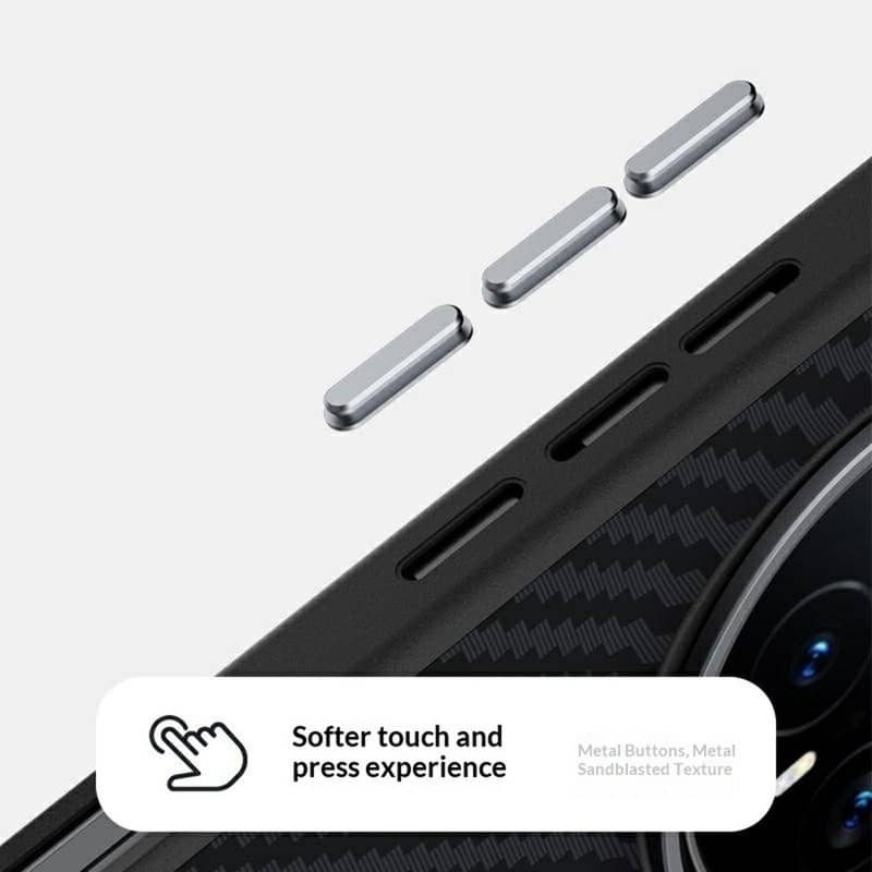 Magsafe Калъф за Honor Magic 8 Pro, Carbon Desigh Case, Черен (5)