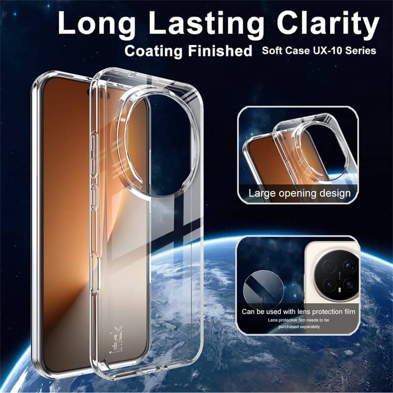 Силиконов Калъф за Honor Magic 8 Pro, Imak UX-10 Case, Прозрачен (2)