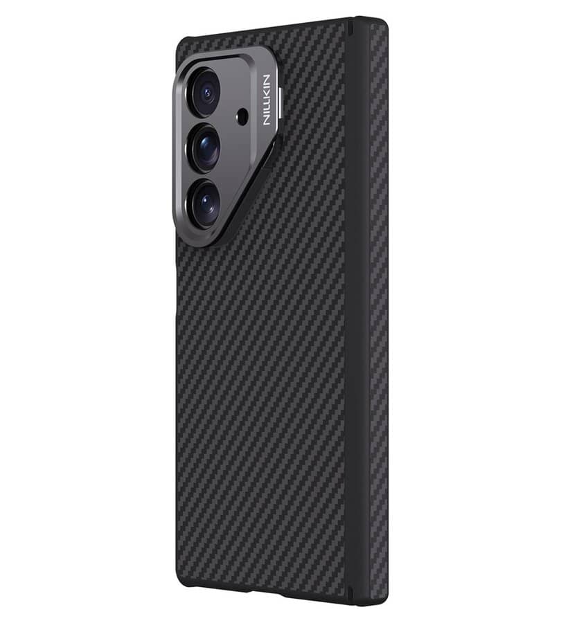 Magsafe Калъф за Samsung Z Fold 7, Nillkin Aramid Fiber CarboProp Case, Черен (16)