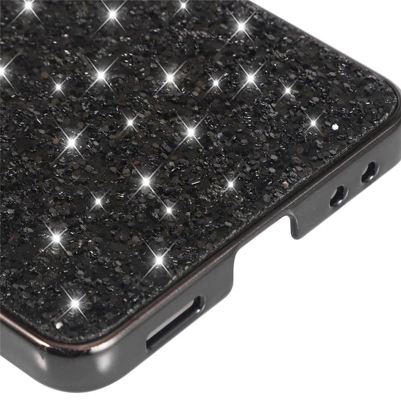 Калъф с Блестяща Декорация за Samsung Z Flip 7, Glitter Case, Златист (6)