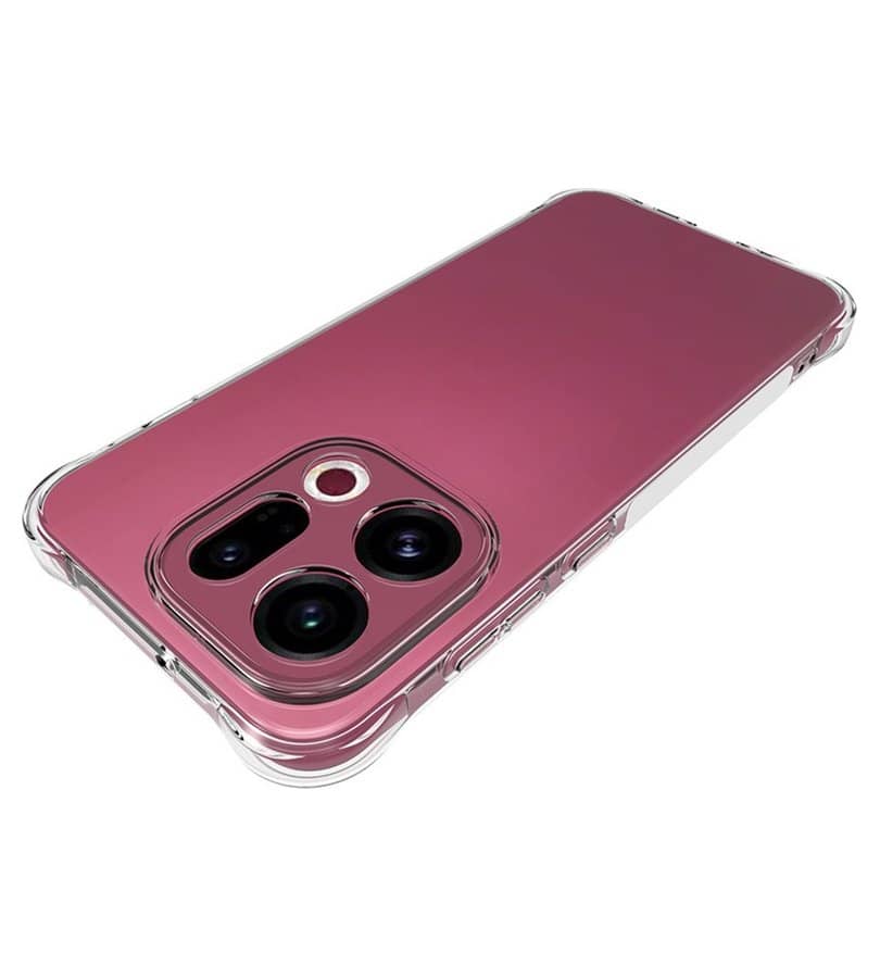 Противоударен Силиконов Калъф за Oppo Find X9, GKK Crystal Armor Case, Прозрачен (3)