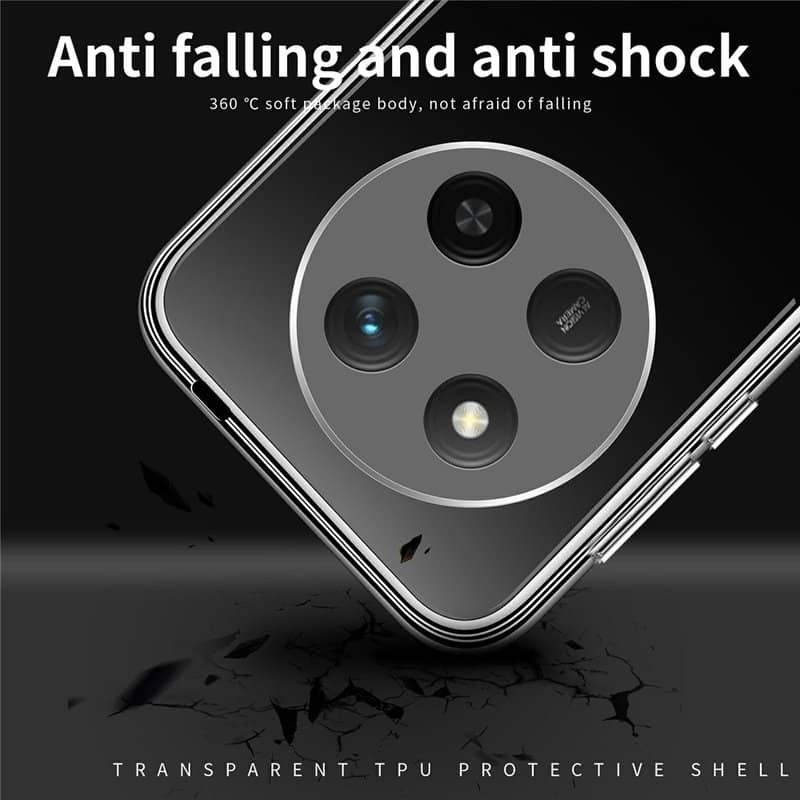 Силиконов Калъф за Honor Magic 7 Lite, Slim Transperant Case, Прозрачен (11)
