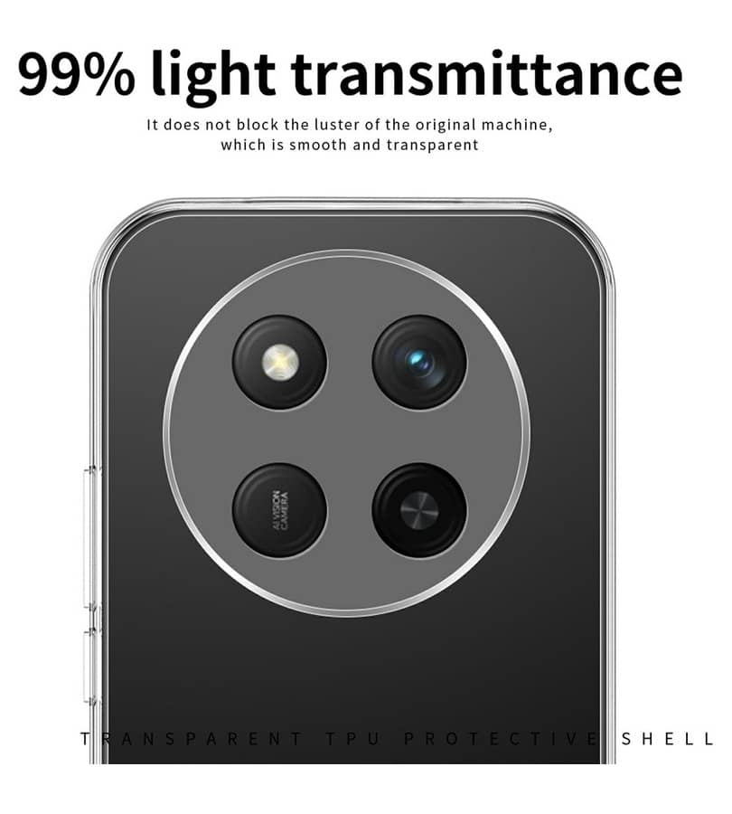 Силиконов Калъф за Honor Magic 7 Lite, Slim Transperant Case, Прозрачен (18)