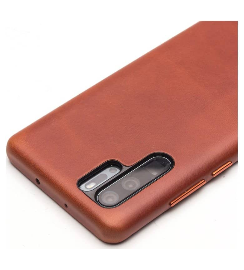 Кожен Калъф за Huawei P30 Pro, Qialino Leather Case, Кафяв (2)