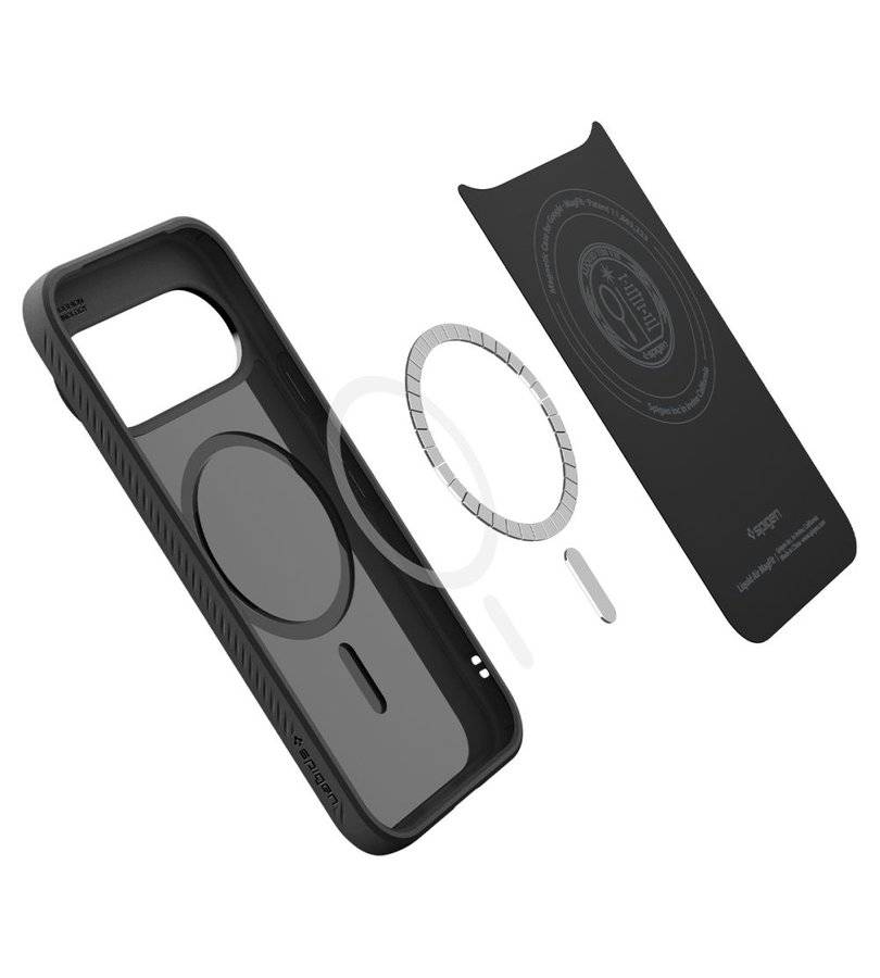 Magsafe Kалъф за Google Pixel 11 Pro XL, Spigen Liquid Air Mag Fit Case Matte Black, Черен (5)