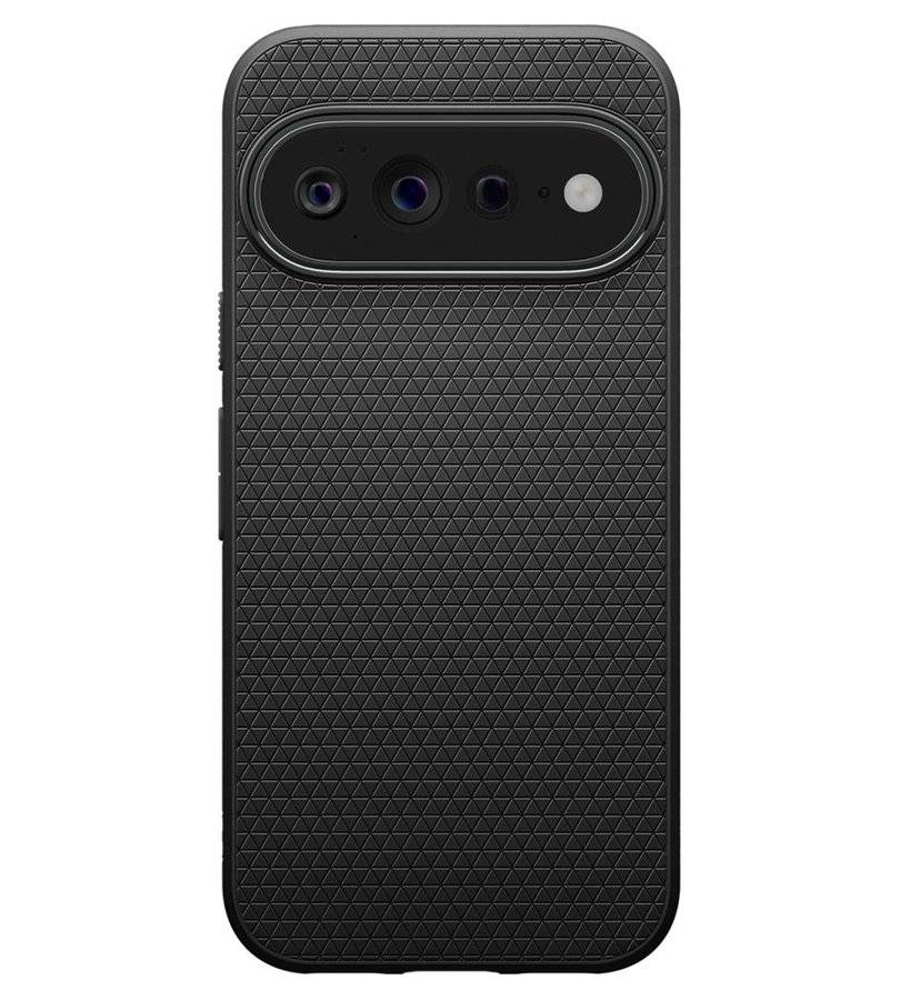 Противоударен Калъф за Google Pixel 11 Pro XL, Spigen Liquid Air Case Matte Black, Черен (2)