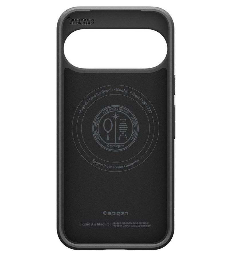 Magsafe Kалъф за Google Pixel 11, Spigen Liquid Air Mag Fit Case Matte Black, Черен (4)