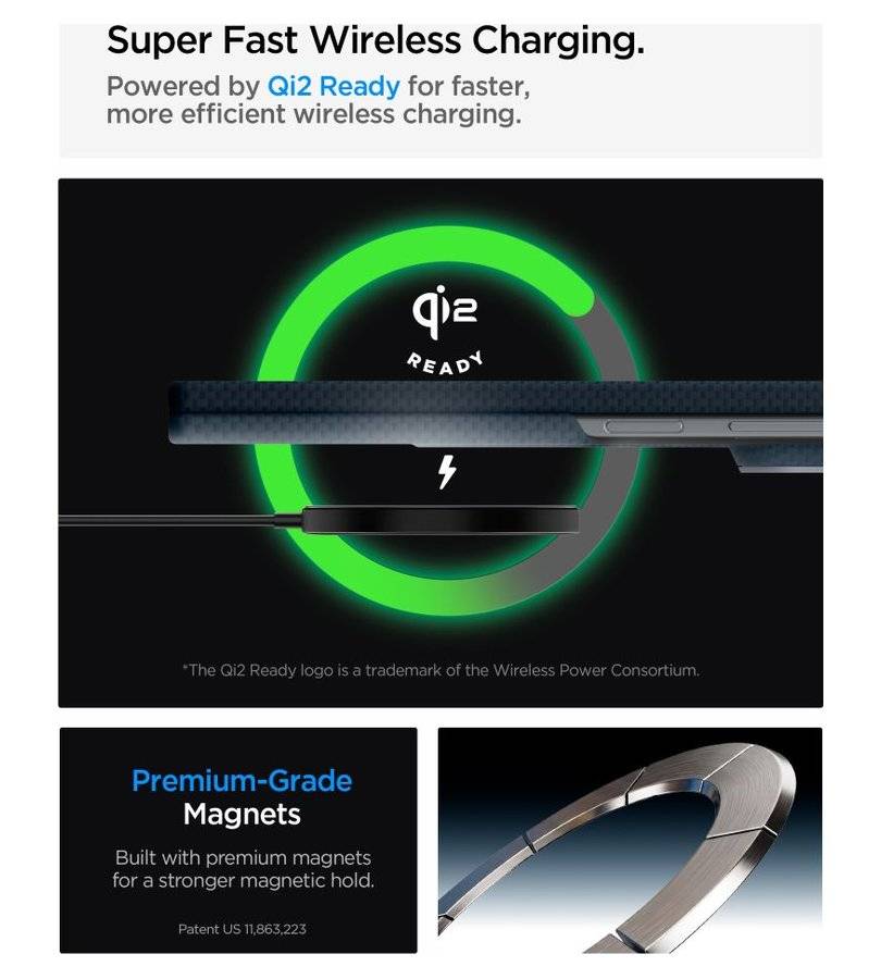 Magsafe калъф за Samsung Z Fold 8 Ultra, Spigen Airskin Aramid Mag Fit Case, Син (4)