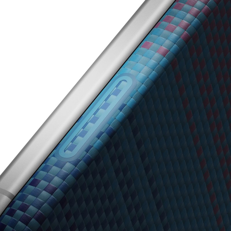 Magsafe Калъф за iPhone Duo, Pitaka Edge Case Moonrise2.0 1001 Nights Midnight-01, Син (7)