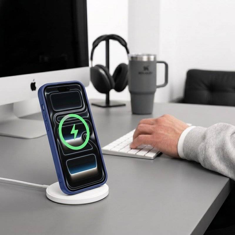 Magsafe Калъф за iPhone 17, Tech-Protect MagMat Clear Case, Черен (9)
