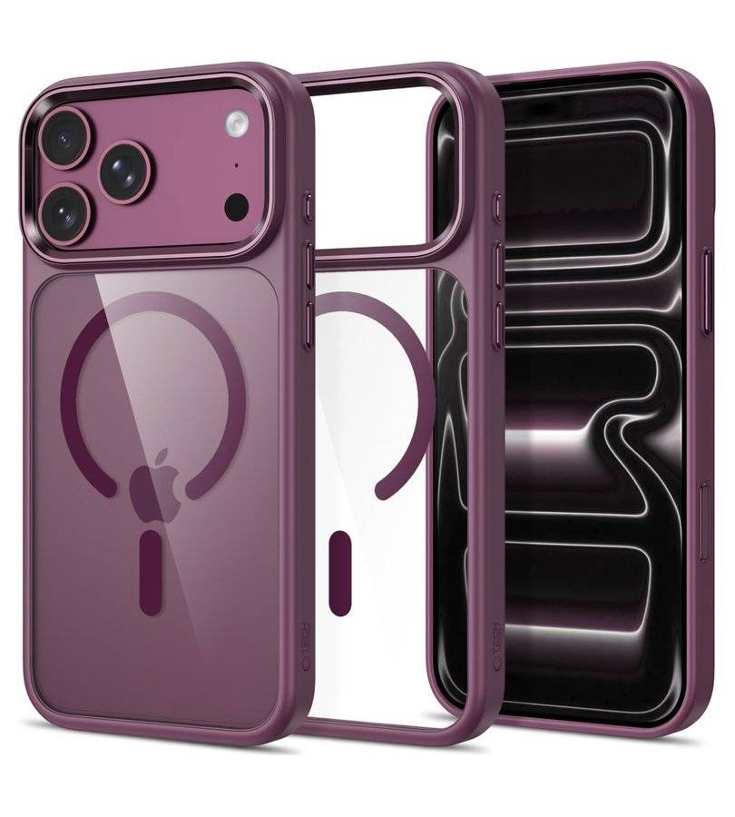 Magsafe Калъф за iPhone 17, Tech-Protect MagMat Clear Case, Черен
