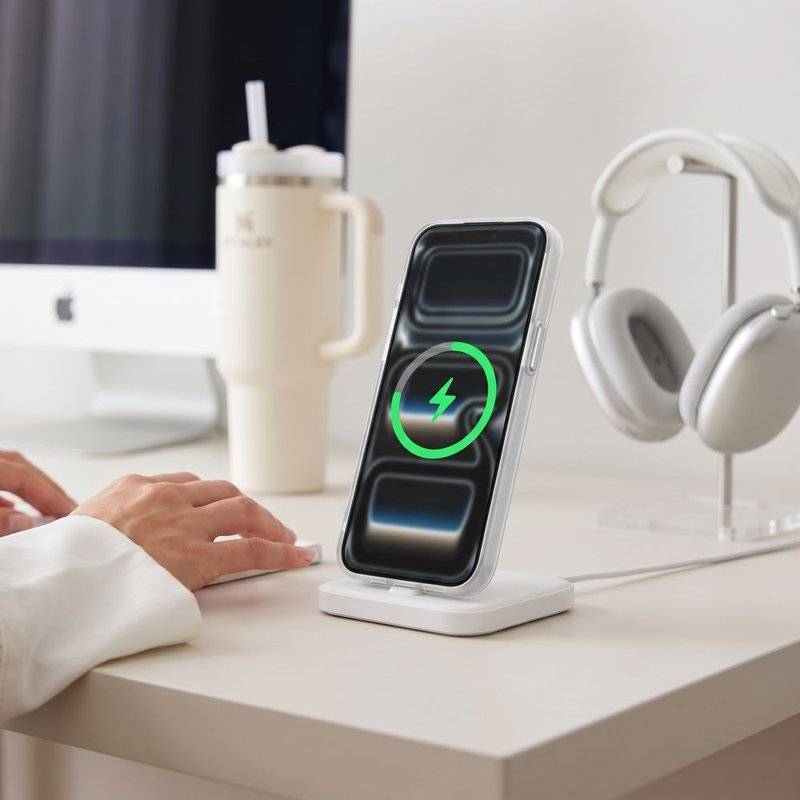 Magsafe Тънък Калъф за iPhone 18 Pro Max/ iPhone 17 Pro Max, Tech-Protect MagZero Case, Бял (9)
