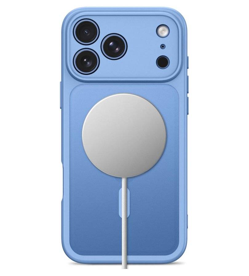 Magsafe Калъф за iPhone 18 Pro/ 17 Pro, Tech-Protect BasicMag Matte Case, Син (3)