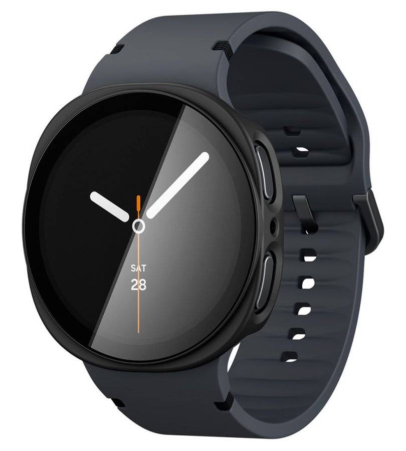 Калъф с Протектор за Samsung Watch 8/ 9 44mm, Spigen Thin Fit 360 Case, Черен (5)