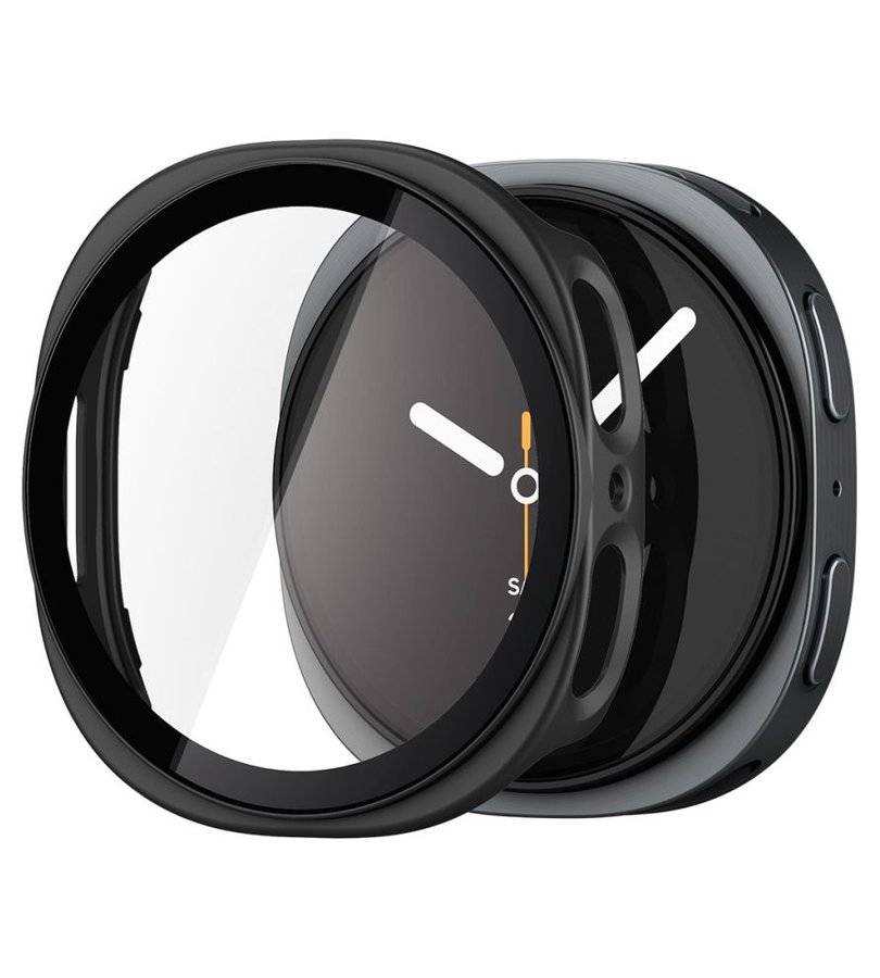 Калъф с Протектор за Samsung Watch 8/ 9 44mm, Spigen Thin Fit 360 Case, Черен