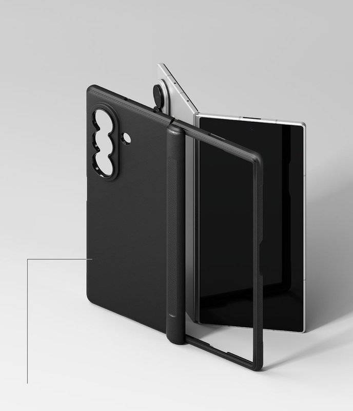 Magsafe Калъф за Samsung Z Fold 8 Ultra, Ringke Onyx Flap Magnetic Case, Черен (6)