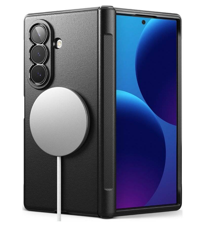 Magsafe Калъф за Samsung Z Fold 8 Ultra, Ringke Onyx Flap Magnetic Case, Черен (2)