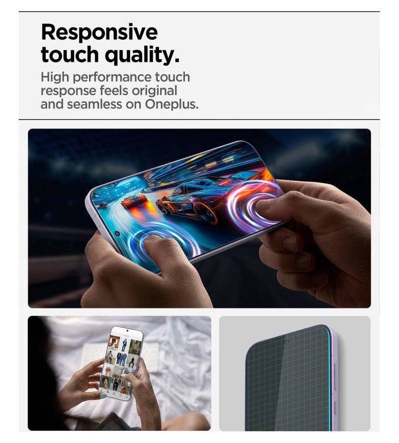 Стъклен Протектор за OnePlus 15, Spigen EZ Fit Pro Glas.tR 2бр., Прозрачен (11)