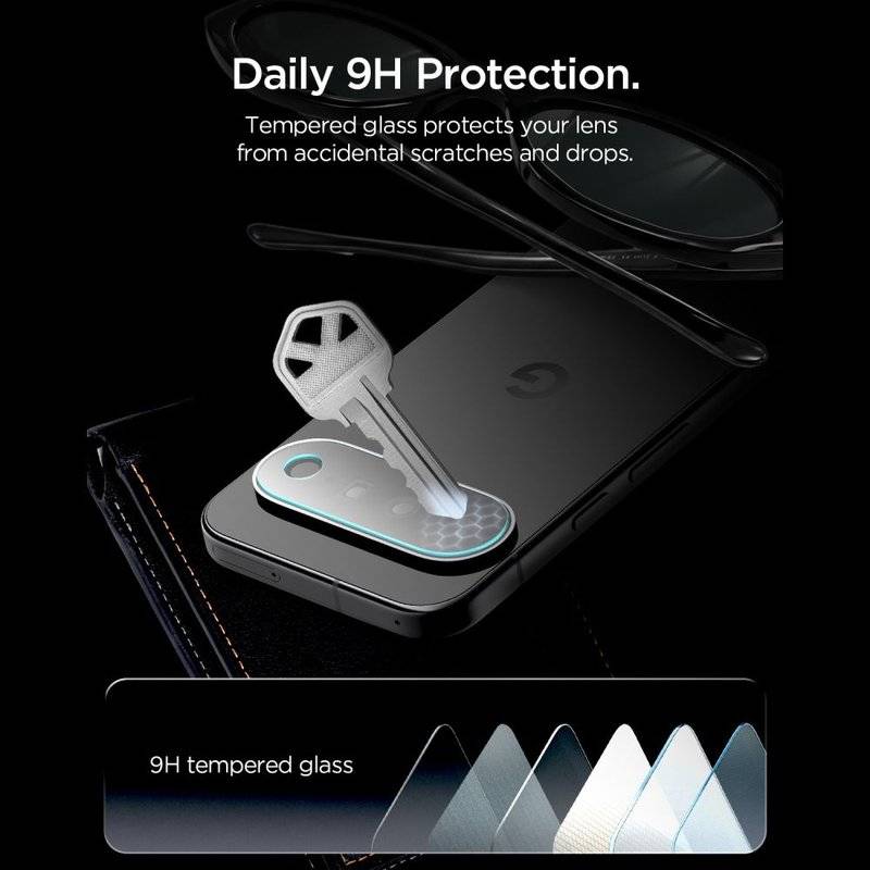 Протектор за Камерата на Google Pixel 10 Pro XL, Spigen EZ Fit Optik Pro Glas.tR 2бр., Прозрачен (9)