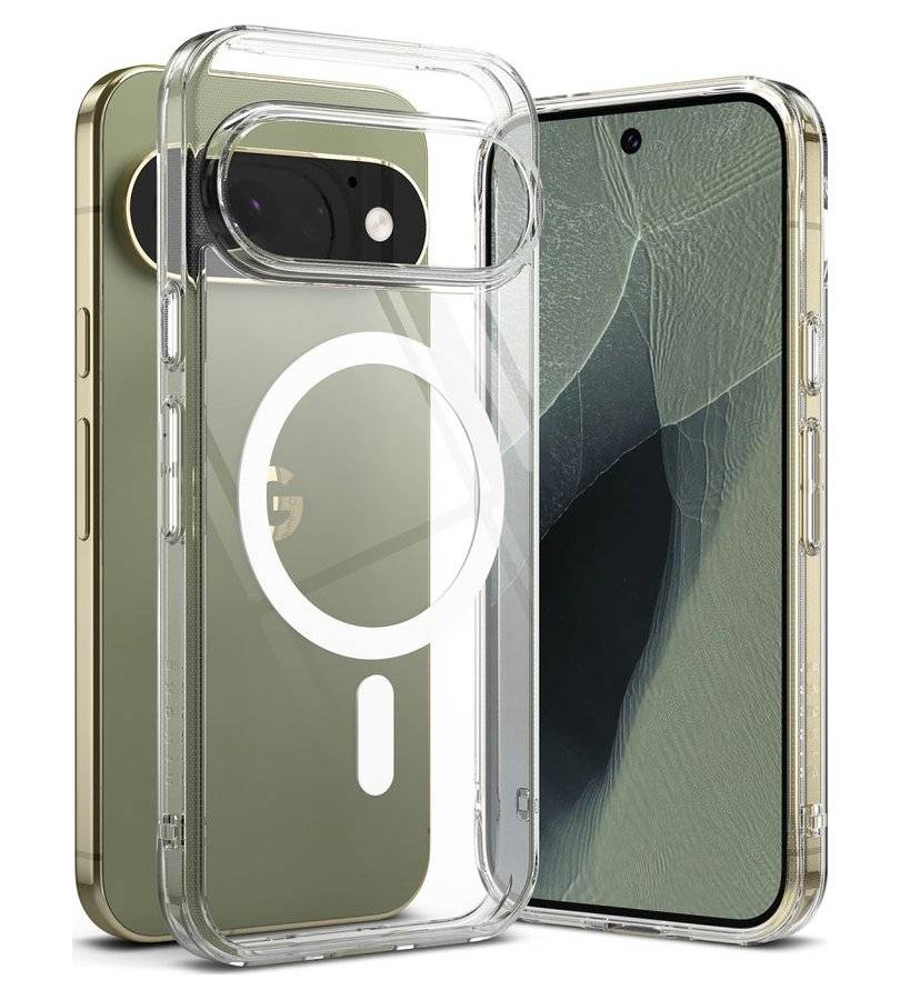 Magsafe Калъф за Google Pixel 11 Pro, Ringke Fusion Clear Magnetic Case, Прозрачен
