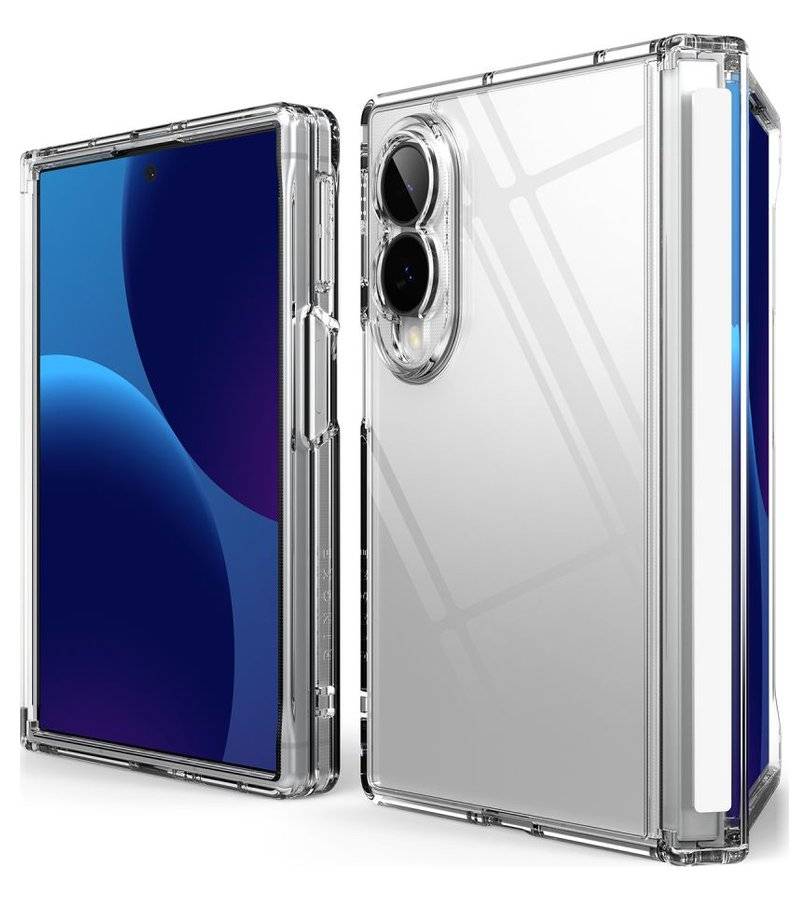 Противоударен Калъф за Samsung Z Fold 8, Ringke Fusion Flap Clear Case, Прозрачен (4)