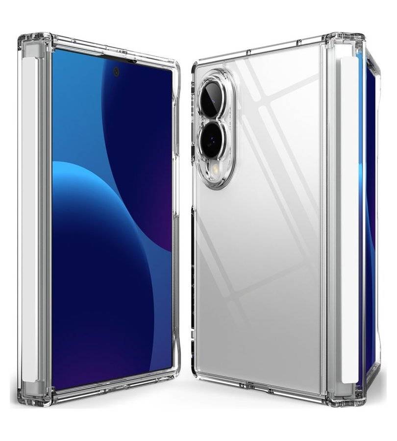 Противоударен Калъф за Samsung Z Fold 8, Ringke Fusion Flap Clear Case, Прозрачен (3)