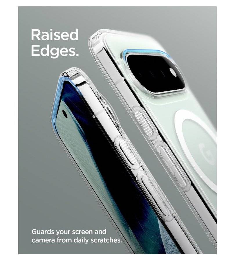 Magsafe Калъф за Google Pixel 11 Pro, Spigen Ultra Hybrid Clear Mag Fit Case, Прозрачен (8)