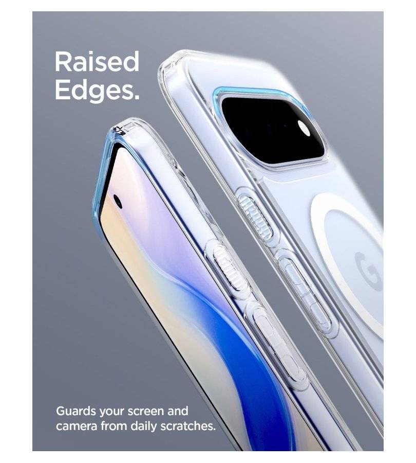 Magsafe калъф за Google Pixel 11, Spigen Ultra Hybrid Clear Mag Fit Case, Прозрачен (8)