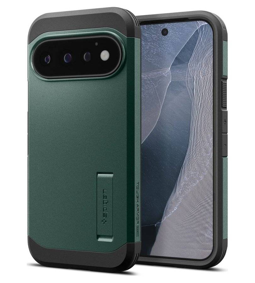 Magsafe Калъф за Google Pixel 11 Pro, Spigen Tough Armor Mag Fit Case Abyss Green, Зелен (2)