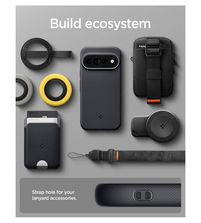 Magsafe Kалъф за Google Pixel 11 Pro XL, Spigen Nano Pop Mag Fit Case Black Sesame, Черен (8)