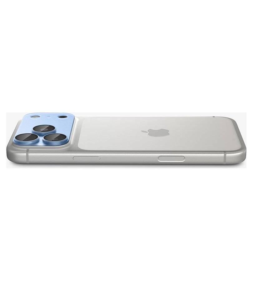 Протектор за Камерата на iPhone 18 Pro Max, Spigen EZ Fit Optik Pro XL Glas.tR, Син (4)