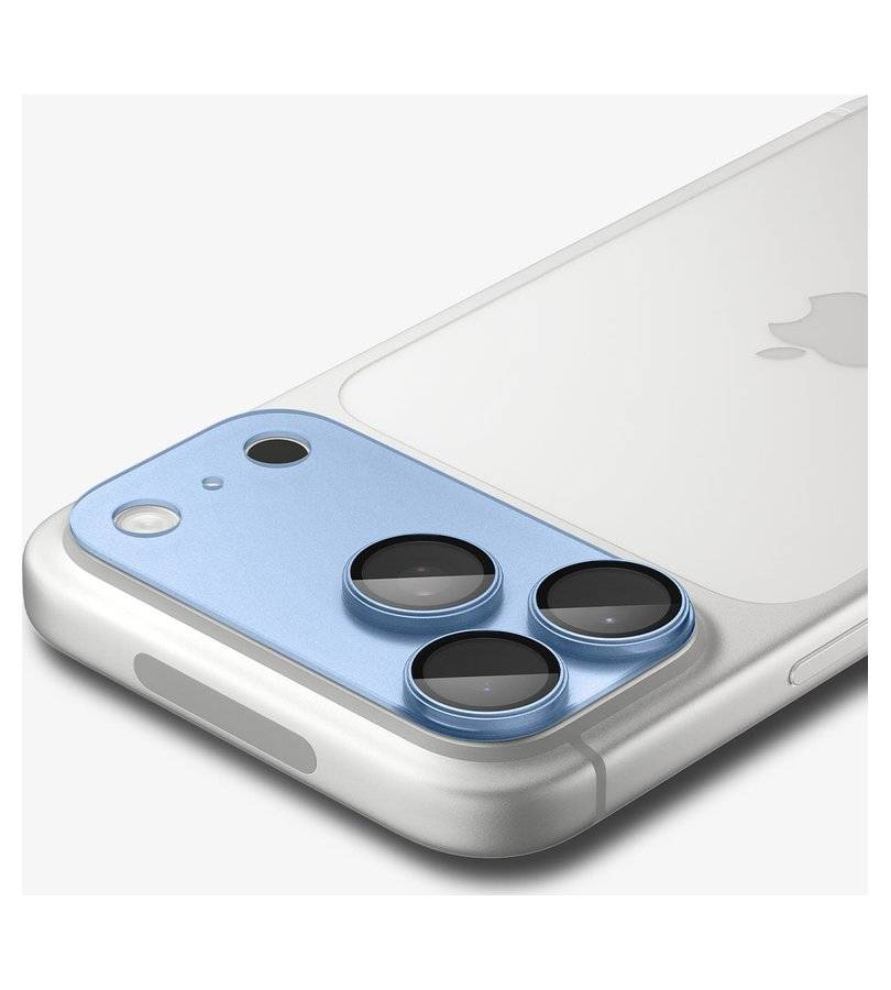 Протектор за Камерата на iPhone 18 Pro, Spigen EZ Fit Optik Pro XL Glas.tR, Син (3)