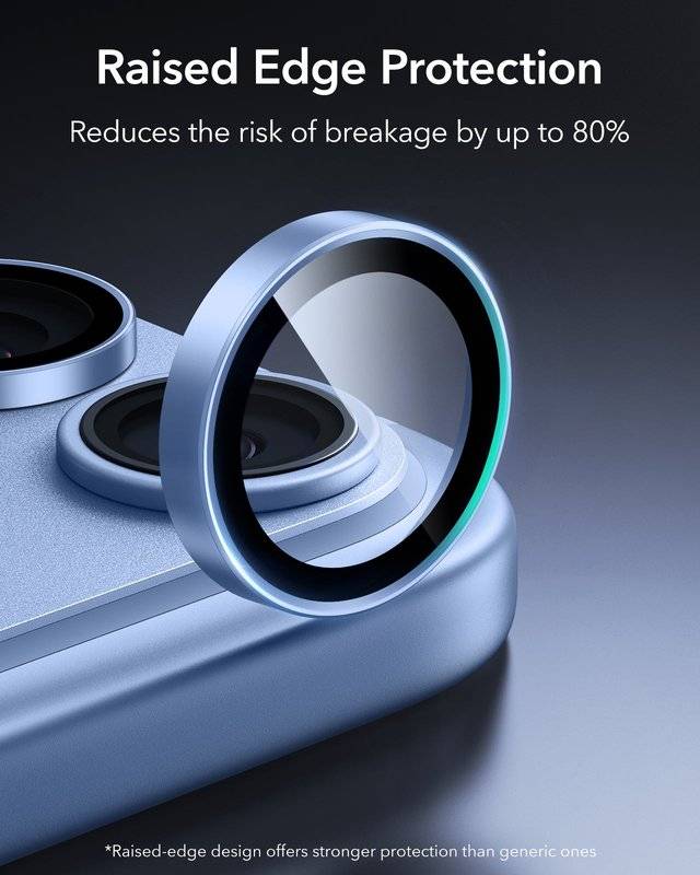 Протектор за Камерата на iPhone 18 Pro Max/ 18 Pro, ESR Armorite Camera Lens Glass, Син (2)