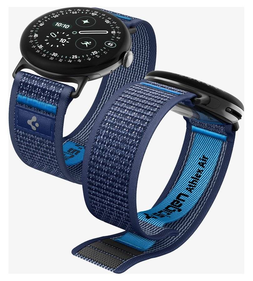 Каишка за Google Pixel Watch 5/ 4/ 3 45mm, Spigen Athlex Air Band, Тъмно Син