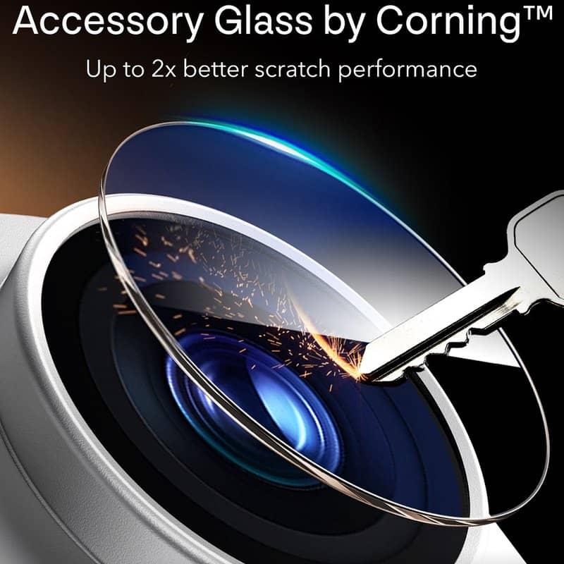 Протектор за Камерата на iPhone 18 Pro Max, ESR Armorite Pro Cam Glass, Сребрист (5)