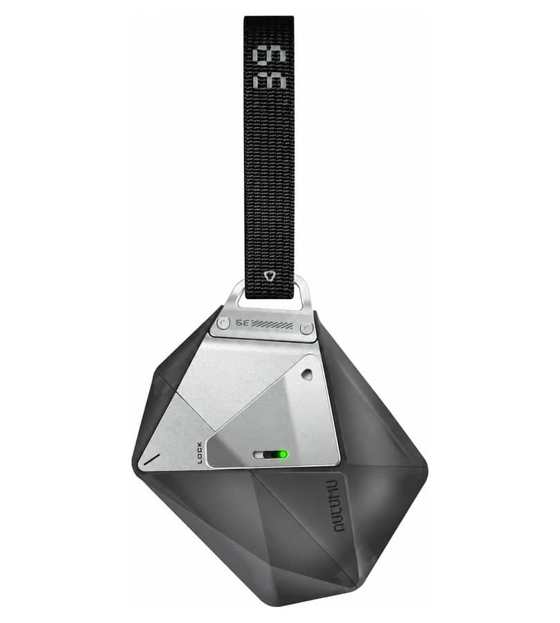 Противоударен Калъф за Apple AirPods 3 Pro, Aulumu A39 Geometric Lock&Lanyard Case, Сив (6)