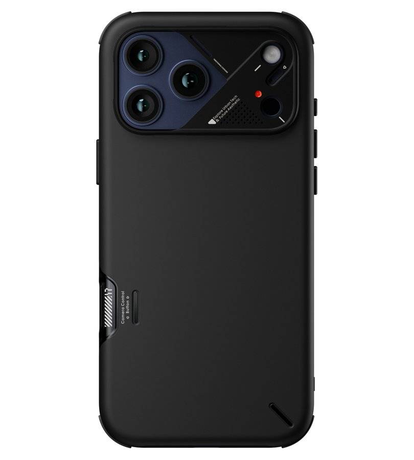Magsafe Противоударен Калъф за iPhone 17 Pro, Aulumu A17 Slim Shockproof Magnetic Camera Case, Черен (4)