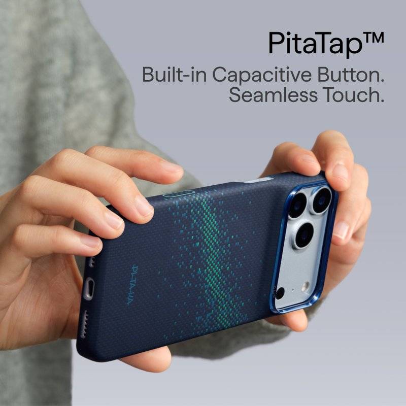 Magsafe Калъф за iPhone 18 Pro Max/ 17 Pro Max, Pitaka Edge Case Milky Way Galaxy2.0 Nearfield Blue-01, Син (9)