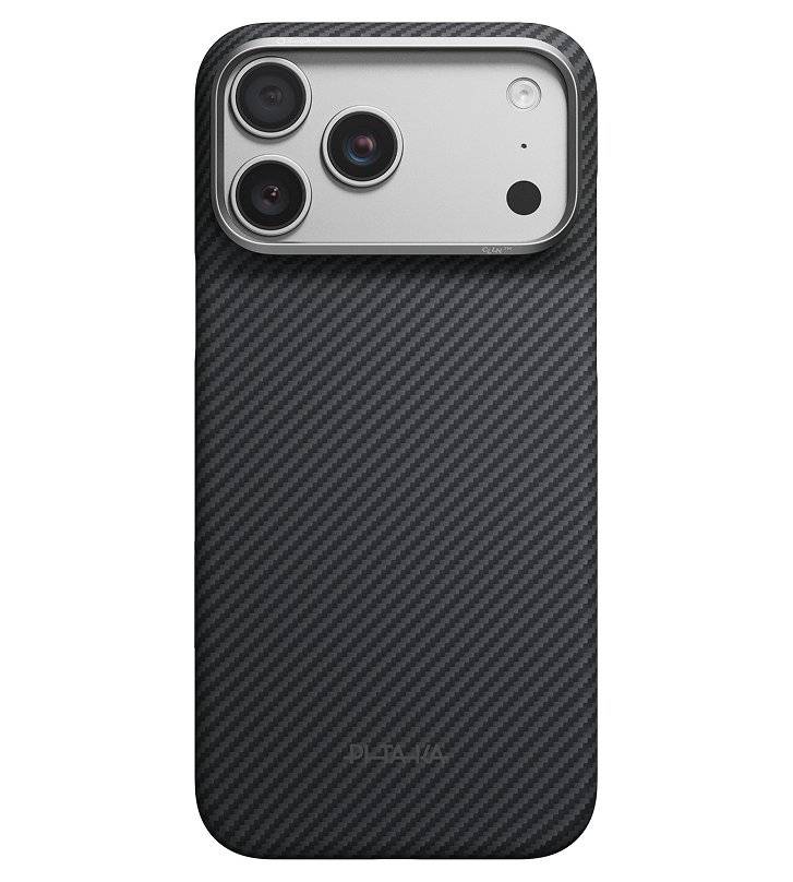 Magsafe Калъф за iPhone 18 Pro Max/ 17 Pro Max, Pitaka Edge Case Black/Grey, Черен (2)