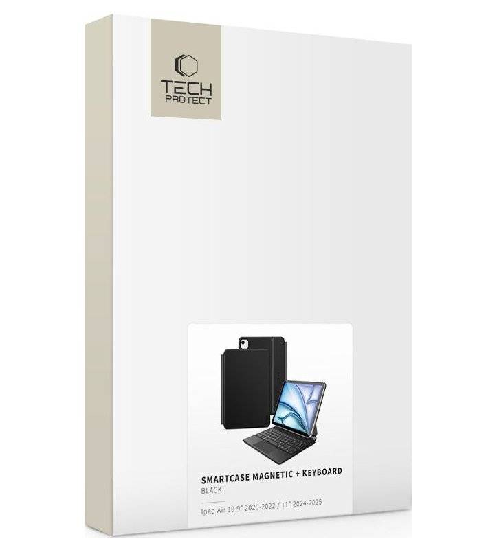 Калъф с Клавиатура и Тъчпад за iPad Air 11 M4-M3-M2/10.9, Tech-Protect Magnetic Keyboard Case, Черен (12)