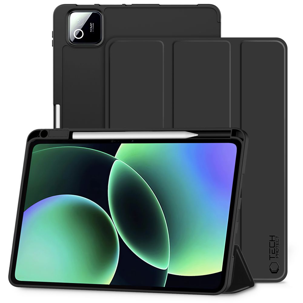 Калъф за Samsung Tab S10 Lite/ S10 FE/ S9 FE/ S9, Tech-Protect SC Pen Case, Черен