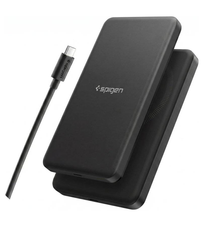 Magsafe Външна Батерия, Spigen Essential EA2205MQ 5000mAh Qi2, Черен (2)