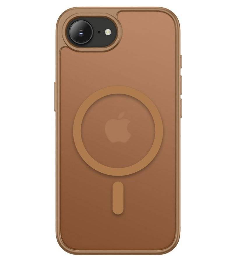 Magsafe Калъф за iPhone 17e/ 16e, Tech-Protect BasicMag Matte Case, Кафяв (3)