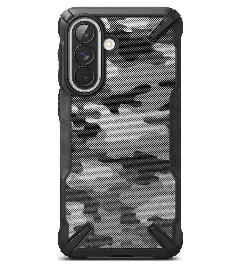 Противоударен Калъф за Samsung A57, Ringke Fusion X Camo Case, Черен (2)