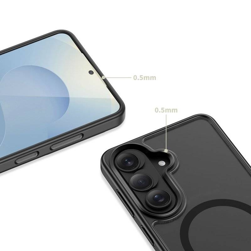 Magsafe Калъф с Поставка за Samsung S26 Plus, Tech-Protect Magrack Case, Черен (3)